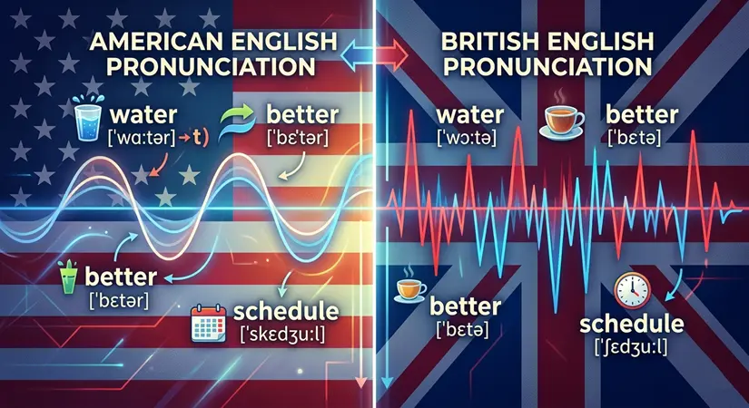Prononciation américaine vs. britannique : différences clés