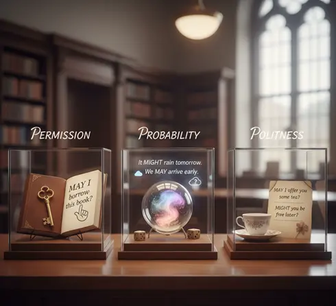 May and might: permission, probability, and politeness
