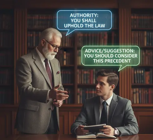 Shall and should: authority, advice, and suggestion